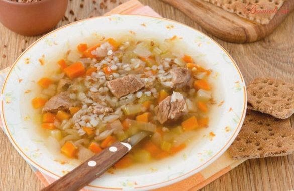 Суп с говядиной и гречкой Суп с говядиной и гречкой