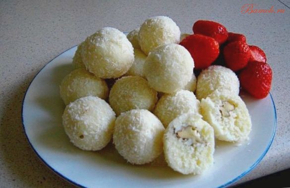 Творожные «Рафаэлло» на протеине