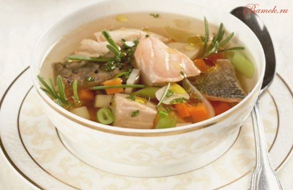 Уха из ершей с корнем сельдерея