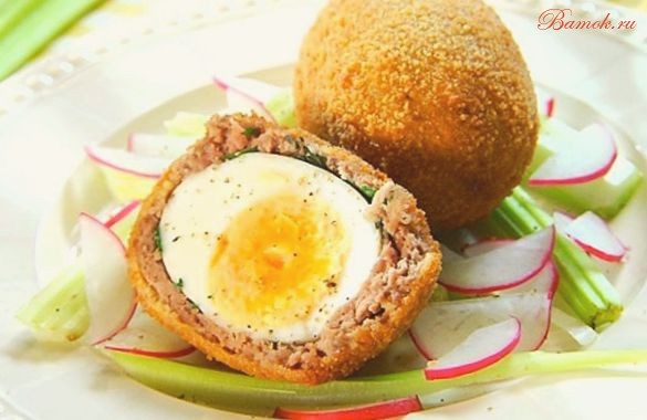 Яйца в свином фарше по-шотландски Яйца в свином фарше по-шотландски