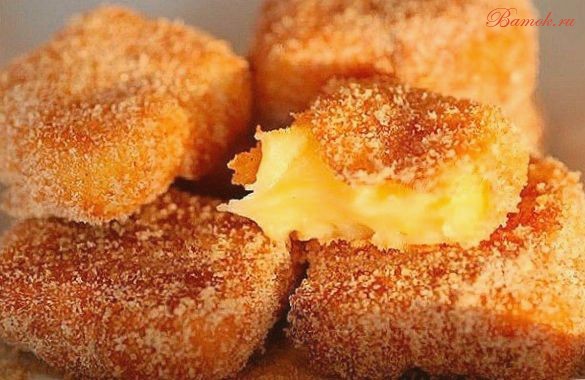 Жареное молоко с корицей к чаю