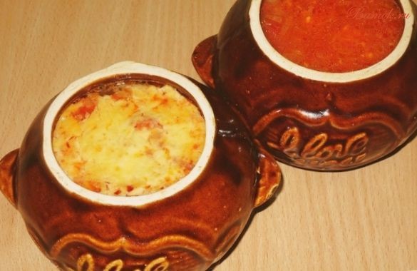 Запеченный томатный суп в духовке