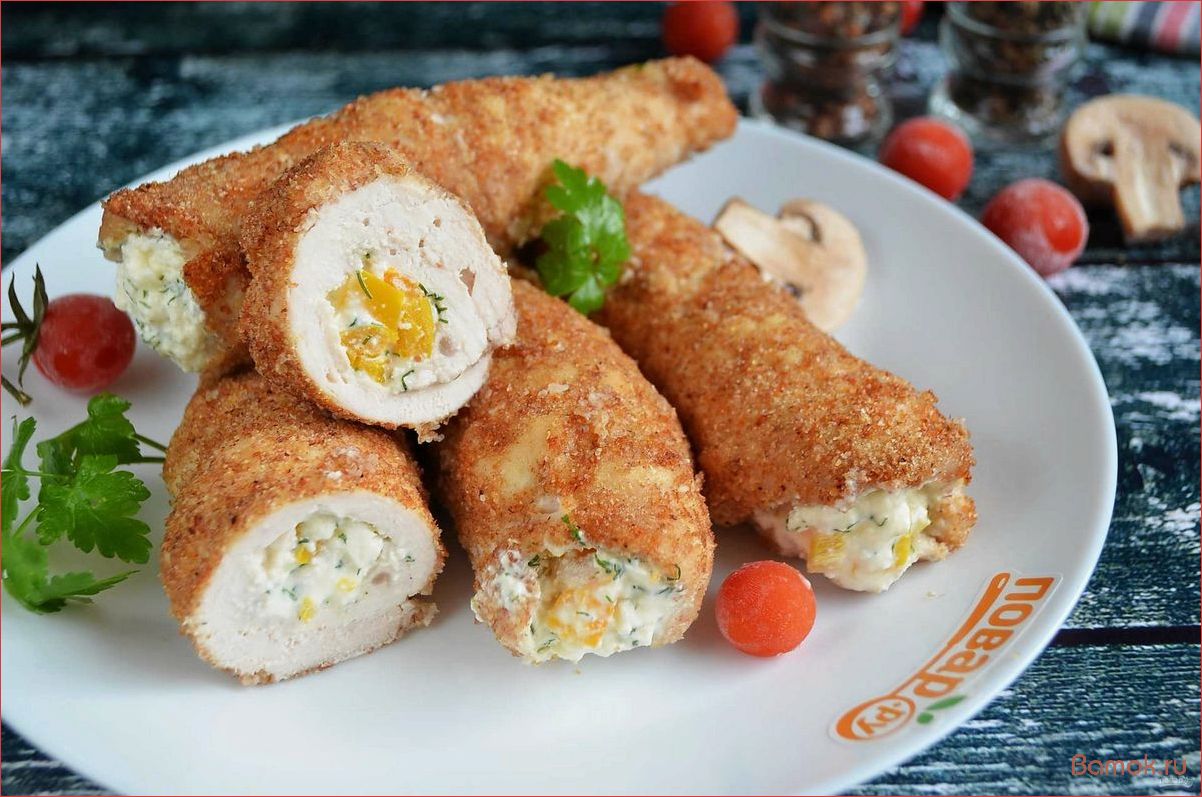 (куриные, трубочки, аппетитной, начинкой) Куриные трубочки с аппетитной начинкой, которые растопят сердца гурманов