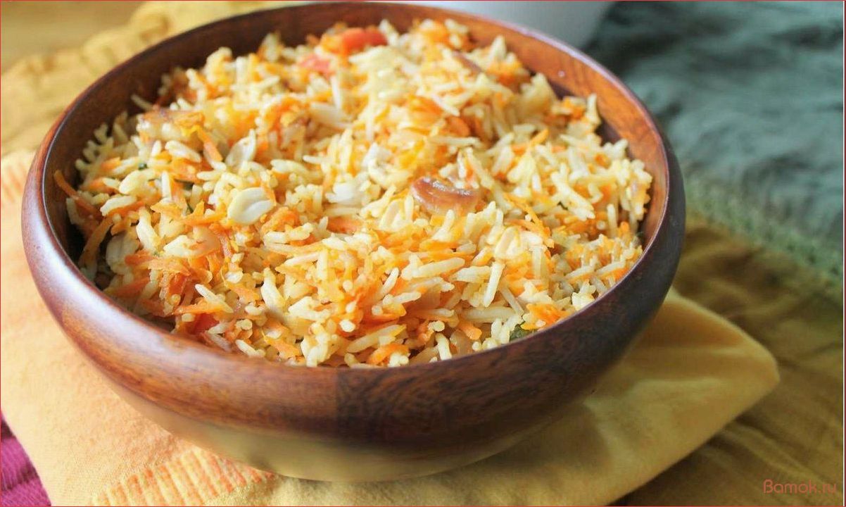 (вкусный, полезный, рецепт, морковью, луком) Вкусный и полезный рецепт — рис с морковью и луком — идеальное блюдо для здорового обеда или ужина!