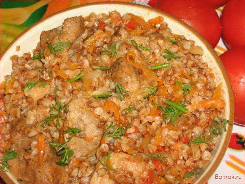 (гречка, овощами, духовке, вкусное, полезное) Гречка с овощами в духовке — вкусное и полезное блюдо для здорового питания