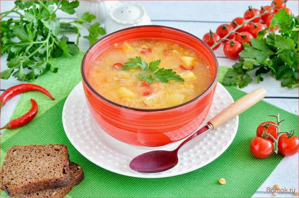 (гороховый, копченой, курицей, идеальное, блюдо) Гороховый суп с копченой курицей — идеальное блюдо для сытного обеда или ужина