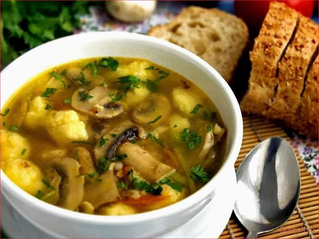 (грибной, клецками, рецепт, приготовления, секреты) Грибной суп с клецками — рецепт приготовления и секреты ароматного блюда
