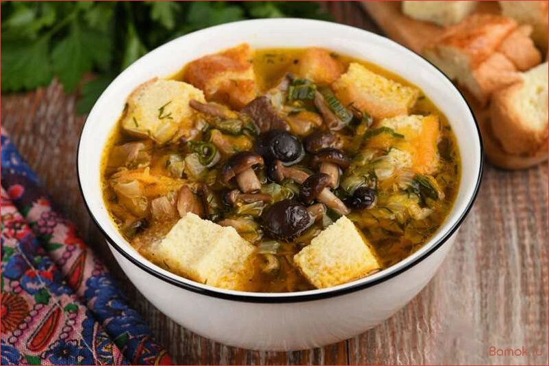 (грибной, клецками, рецепт, приготовления, секреты) Грибной суп с клецками — рецепт приготовления и секреты ароматного блюда
