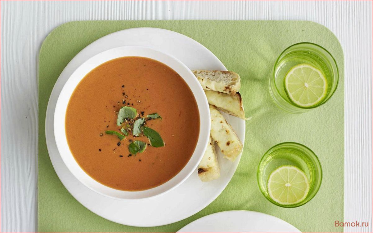 Вкусный и ароматный томатный суп с хрустящими чесночными гренками — рецепт и секреты приготовления