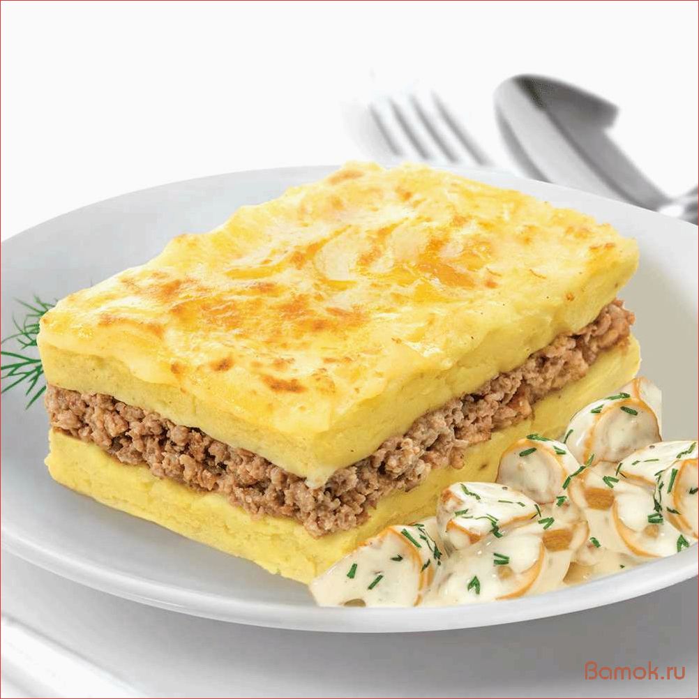 (картофельная, запеканка, фаршем, нежное, сытное) Картофельная запеканка с фаршем — нежное и сытное блюдо для всей семьи