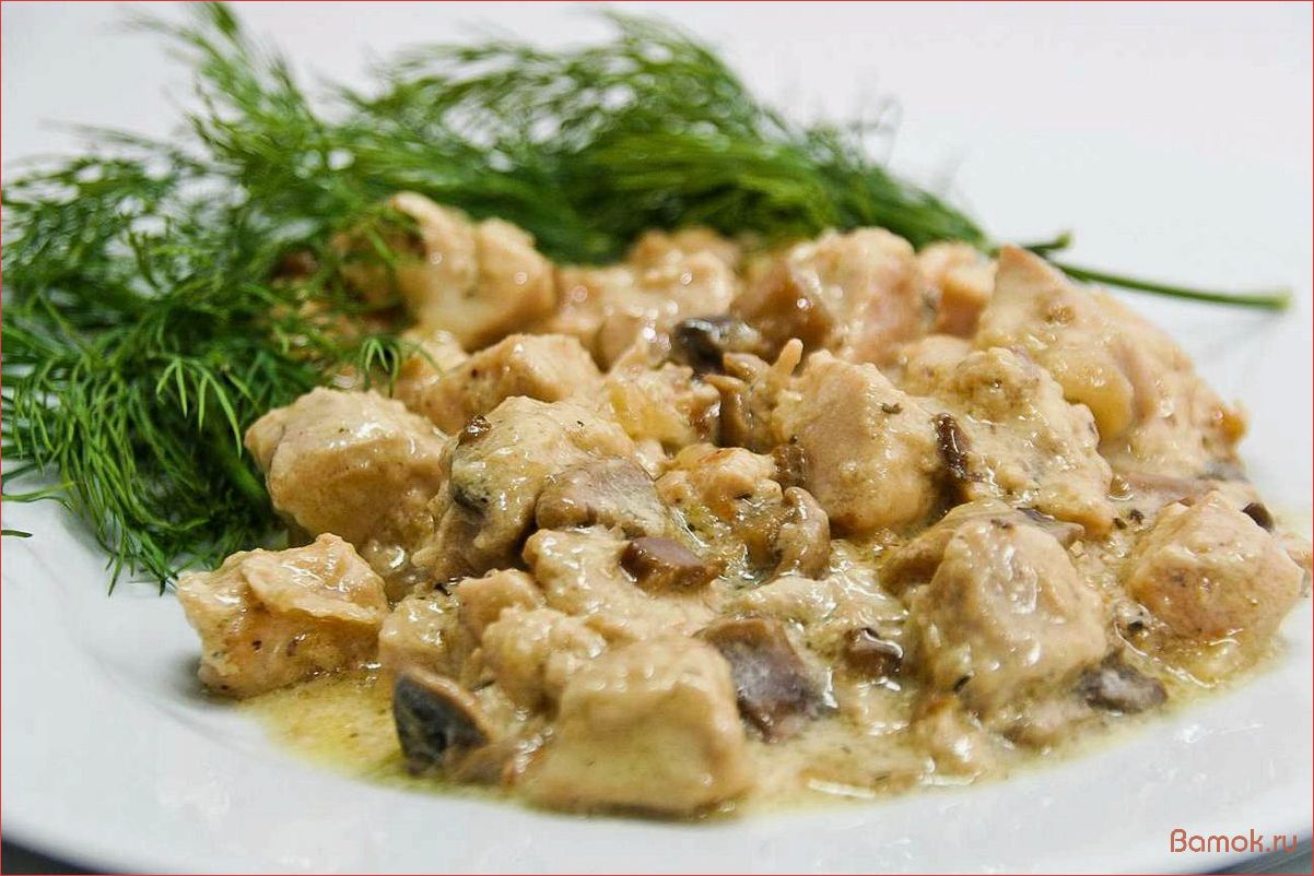 (куриная, пиката, грибами, рецепт, классического) Куриная пиката с грибами — рецепт классического блюда с нежным мясом и ароматными грибами