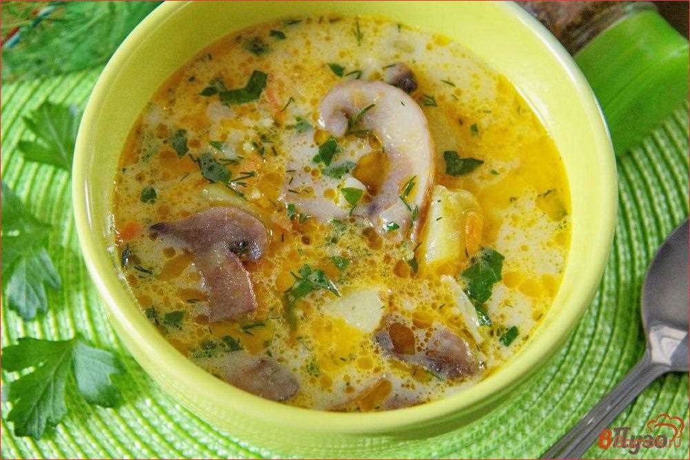 (грибами, рисом, яйцом, вкусное, питательное) Суп с грибами, рисом и яйцом — вкусное и питательное блюдо для всей семьи!