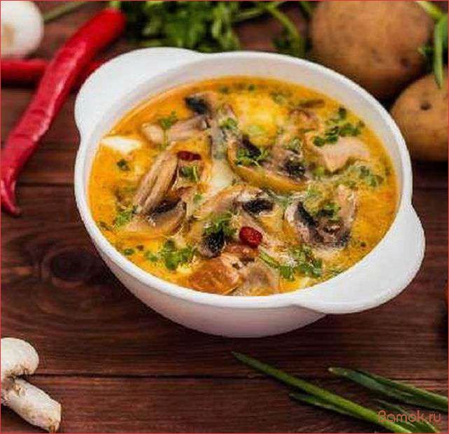 (грибами, рисом, яйцом, вкусное, питательное) Суп с грибами, рисом и яйцом — вкусное и питательное блюдо для всей семьи!