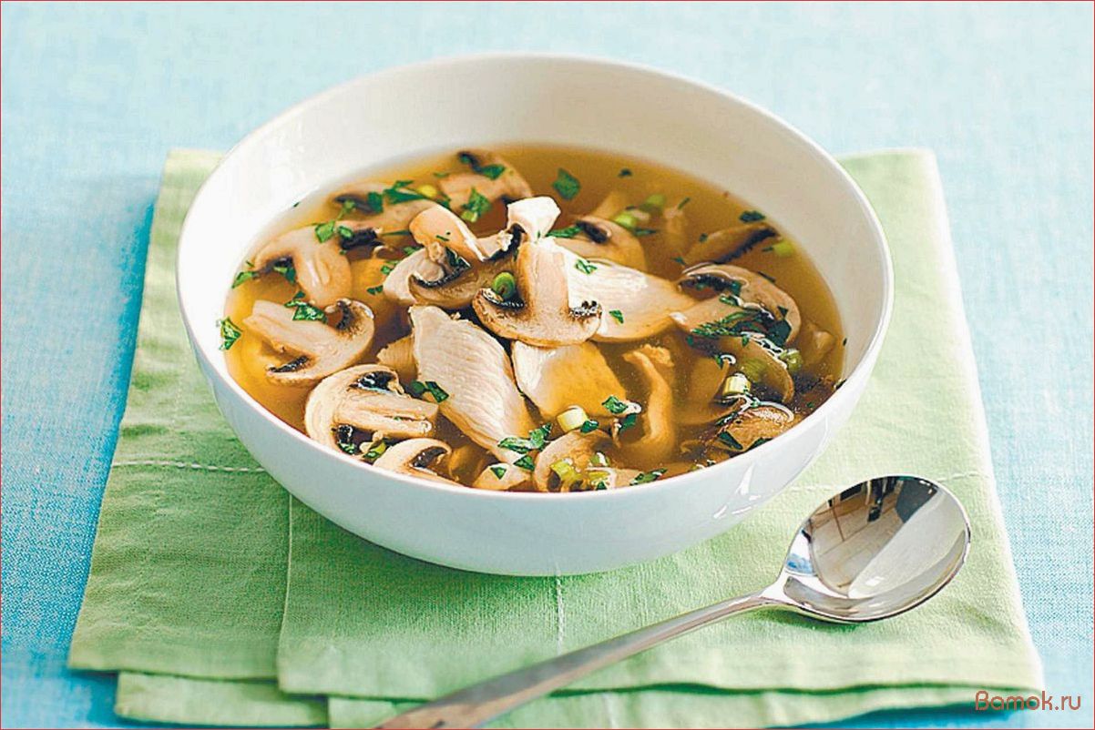 (грибами, рисом, яйцом, вкусное, питательное) Суп с грибами, рисом и яйцом — вкусное и питательное блюдо для всей семьи!