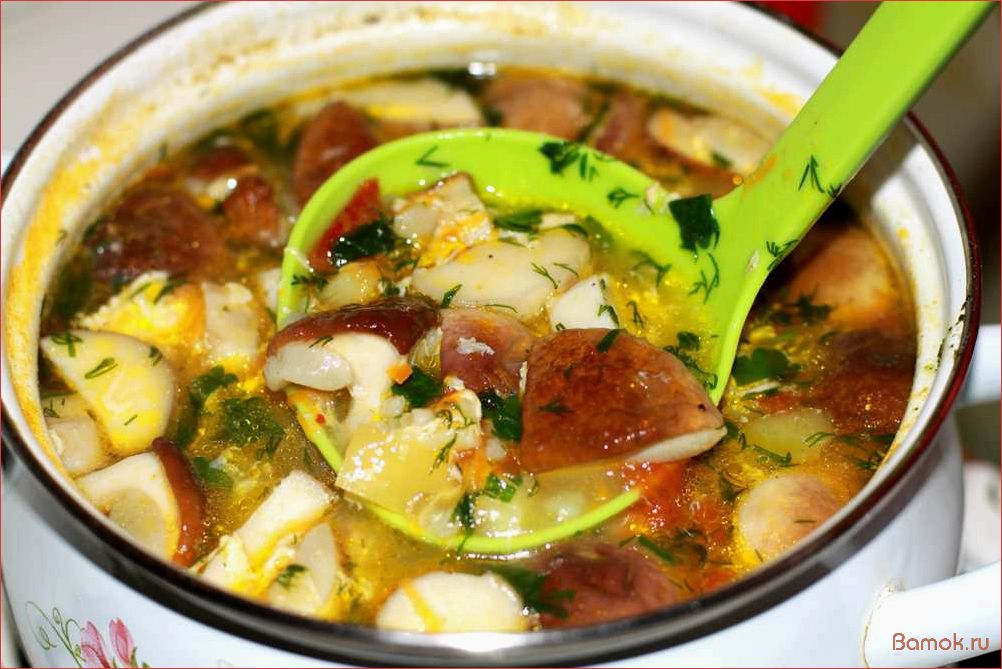(грибами, рисом, яйцом, вкусное, питательное) Суп с грибами, рисом и яйцом — вкусное и питательное блюдо для всей семьи!