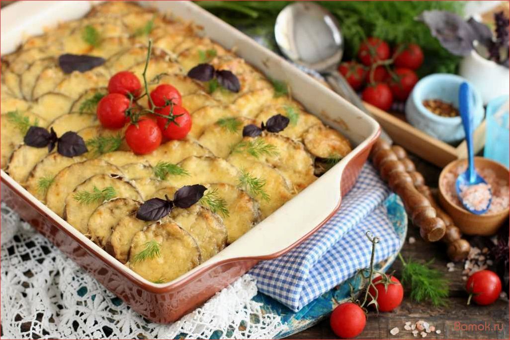 (вкуснейшая, запеканка, баклажанов, нежной, куриной) Вкуснейшая запеканка из баклажанов с нежной куриной грудкой — рецепт для настоящих гурманов!