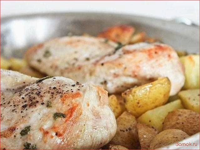 Рецепт приготовления сочного куриного филе, запеченного с ароматным картофелем
