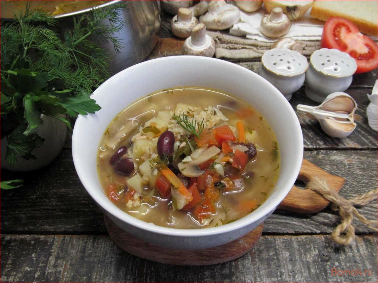 Пшенный суп с грибами — вкусное и полезное блюдо для здорового питания