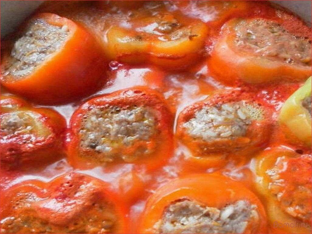 (вкуснейший, рецепт, фаршированного, перца, сочным) Вкуснейший рецепт фаршированного перца с сочным фаршем и ароматным рисом