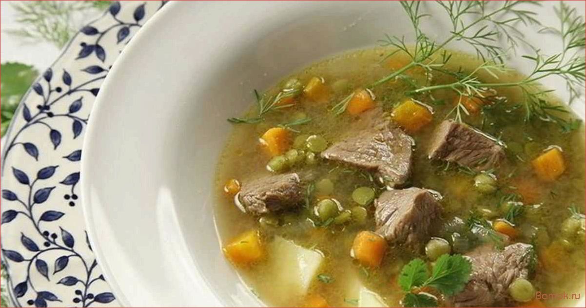(рецепт, горохового, супа, нежным, мясом) Рецепт горохового супа с нежным мясом и ароматными специями