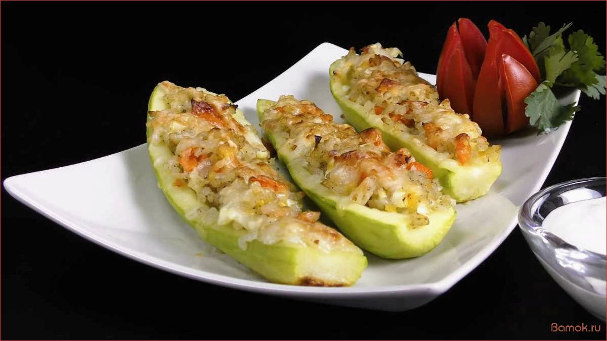Кабачки с нежным фаршем из индейки — простой и вкусный рецепт