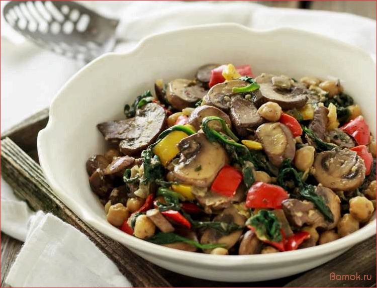 (грибами, оригинальное, вкусное, блюдо, вегетарианцев) Нут с грибами — оригинальное и вкусное блюдо для вегетарианцев и не только