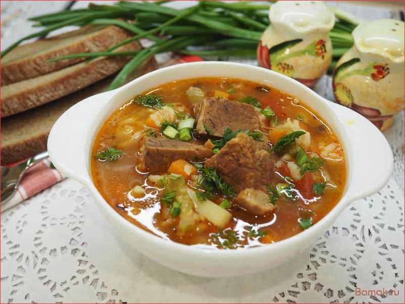 (рассольник, классический, рисом, вкусное, сытное) Рассольник классический с рисом — вкусное и сытное блюдо для холодных дней