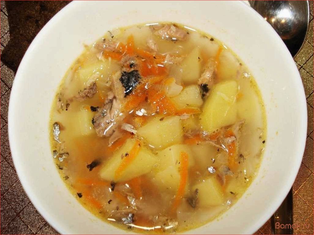 Вкусный и полезный рецепт рыбного супа из консервов  
