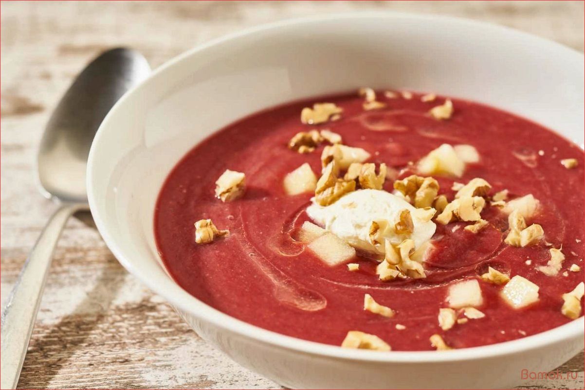 (свекольный, крем-суп, фетой, нежное, сочетание) Свекольный крем-суп с фетой — нежное сочетание свеклы и сыра для идеального обеда