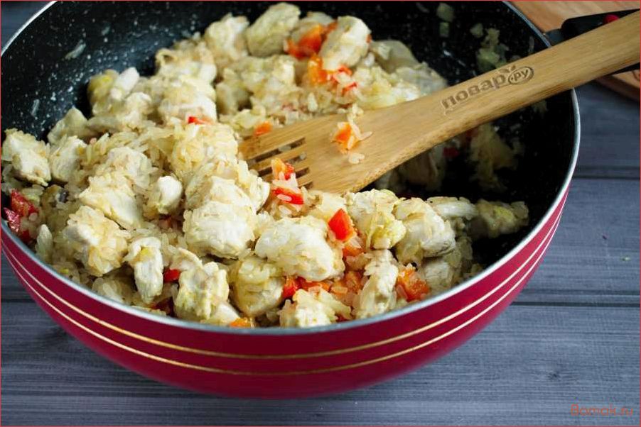 Рецепт вкуснейшего куриного ризотто с нежными кусочками курочки, ароматным рисом и изысканными специями