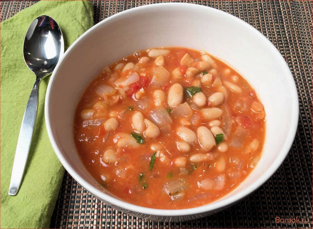Вкусный и сытный фасолевый суп без мяса, готовим пошаговый рецепт
