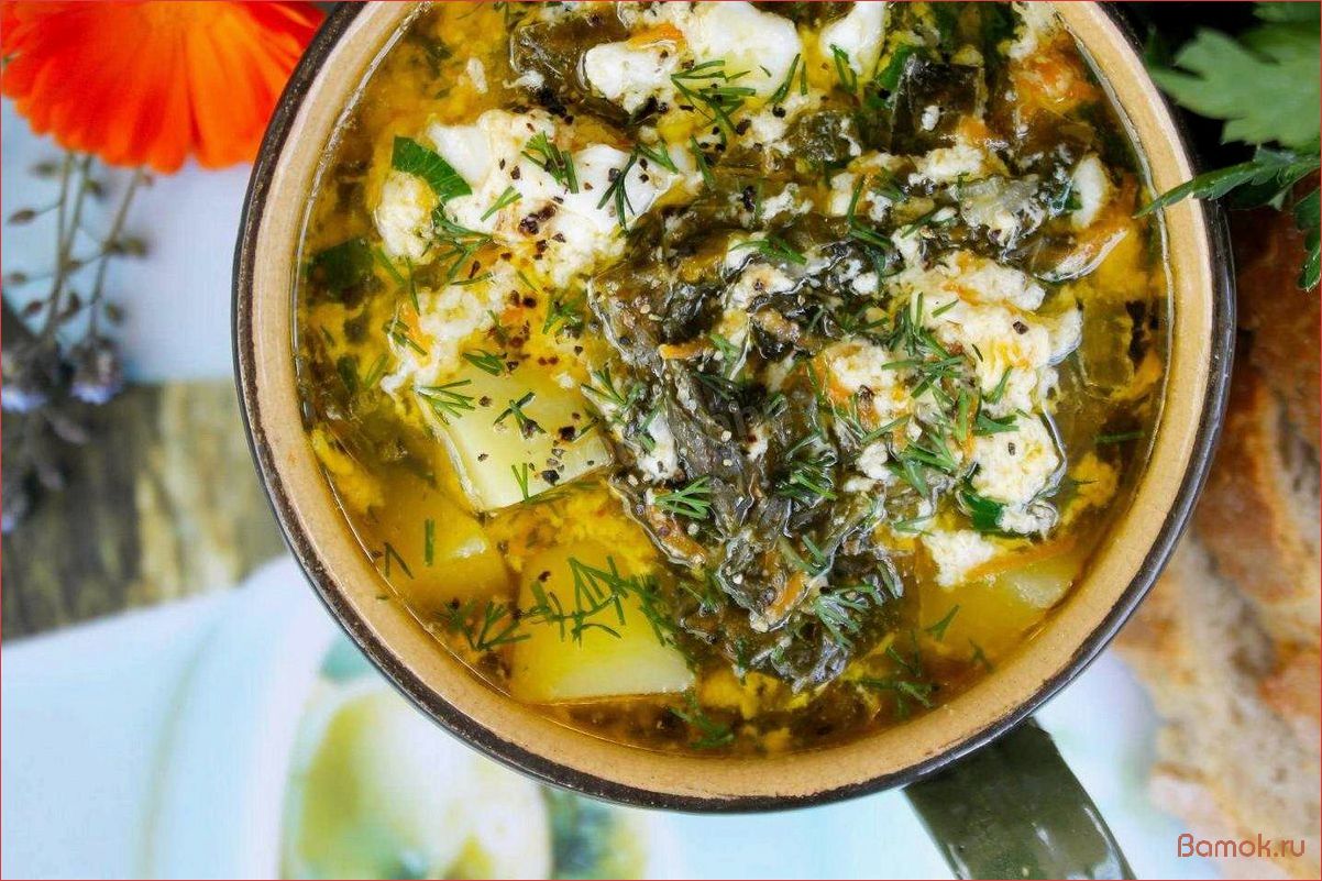 Вкусный и полезный рецепт супа из щавеля на основе ароматного куриного бульона