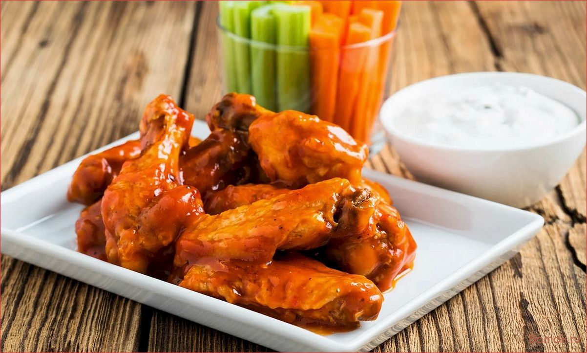 (хрустящие, крылышки, баффало, рецепт, приготовления) Хрустящие крылышки