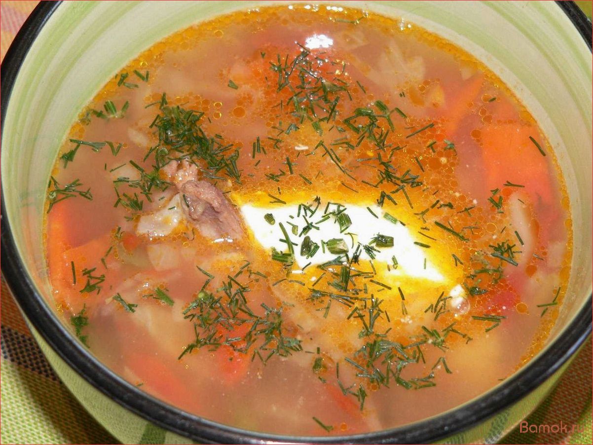 (вкуснейший, рецепт, свежей, капустой, фасолью) Вкуснейший рецепт щей с свежей капустой и фасолью — удиви своих близких с новым изысканным блюдом!