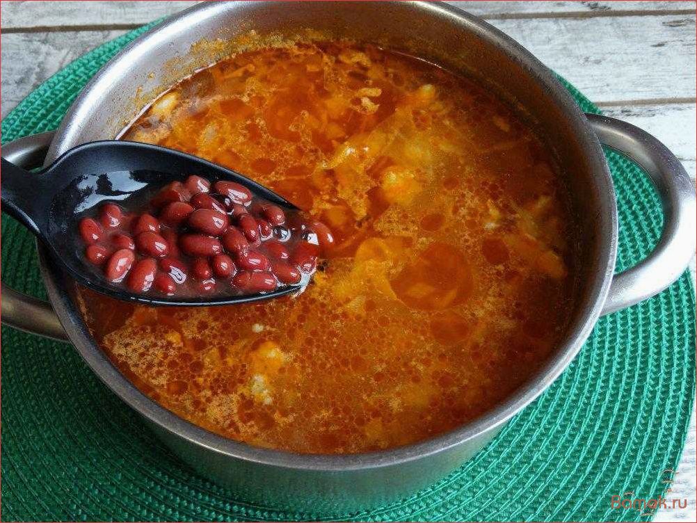 (вкуснейший, рецепт, свежей, капустой, фасолью) Вкуснейший рецепт щей с свежей капустой и фасолью — удиви своих близких с новым изысканным блюдом!