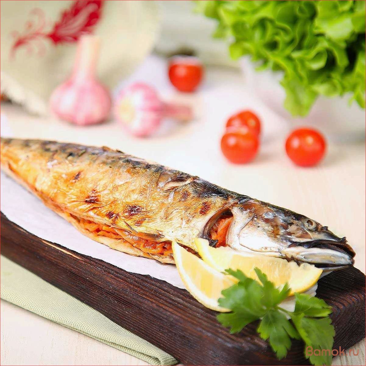 (скумбрия, фаршированная, овощами, рецепты, приготовления) Скумбрия фаршированная овощами — рецепты приготовления и полезные свойства