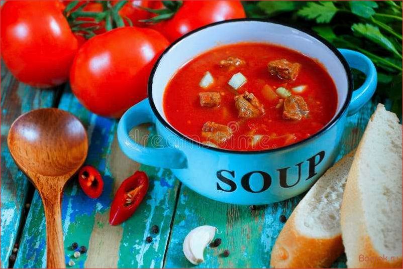 Вкусный и питательный яичный суп с помидорами — отличный выбор для обеда или ужина!