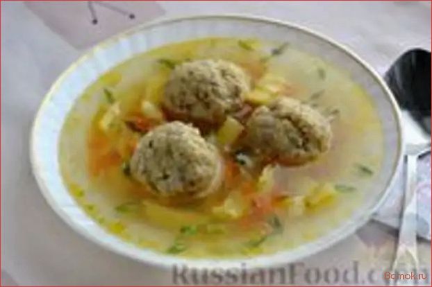(рецепт, приготовления, супа, ароматными, фрикадельками) Рецепт приготовления супа с ароматными фрикадельками и сочными помидорами