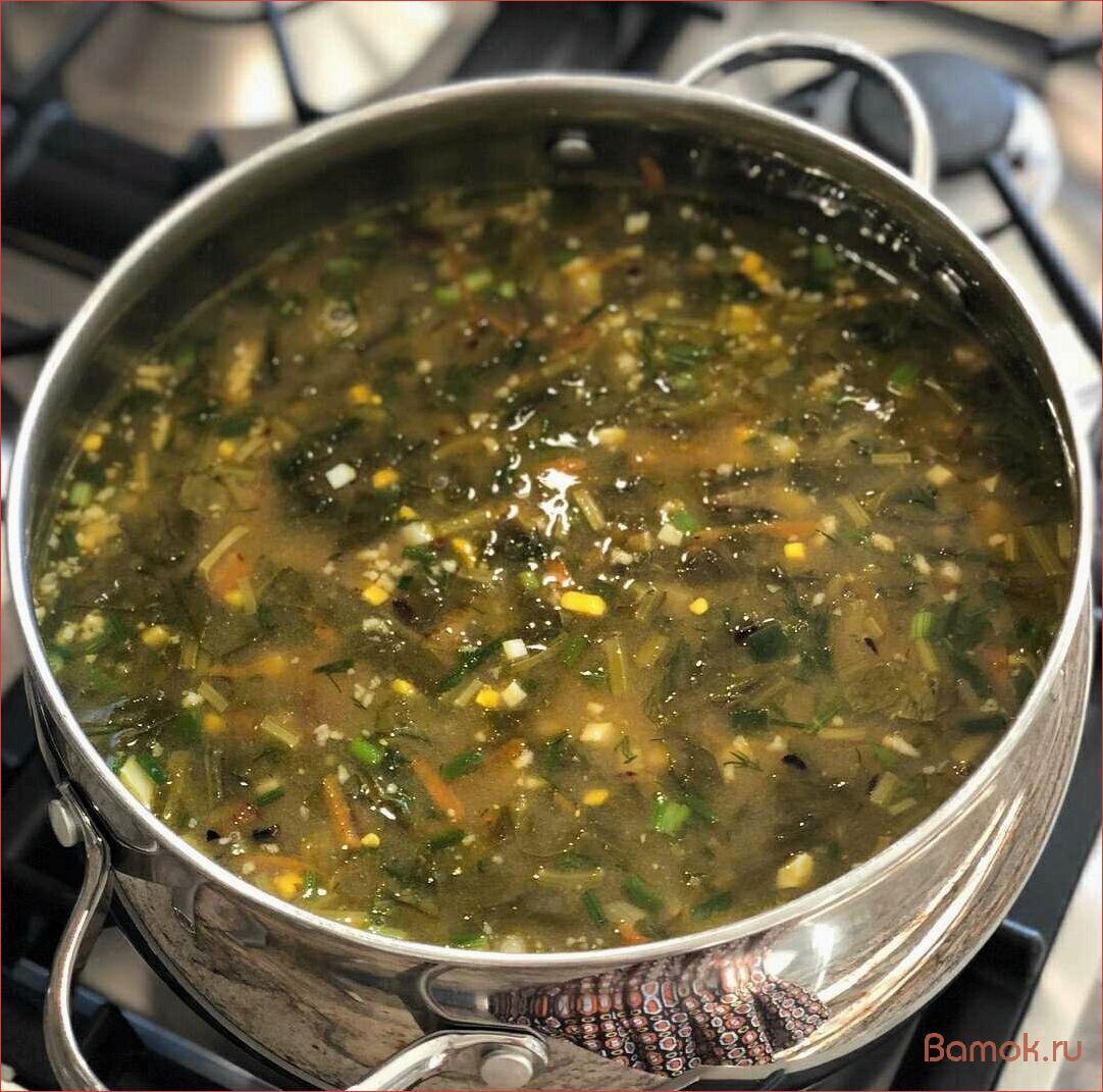 (щавелевый, борщ, вкусное, полезное, блюдо) Щавелевый борщ — вкусное и полезное блюдо для всей семьи