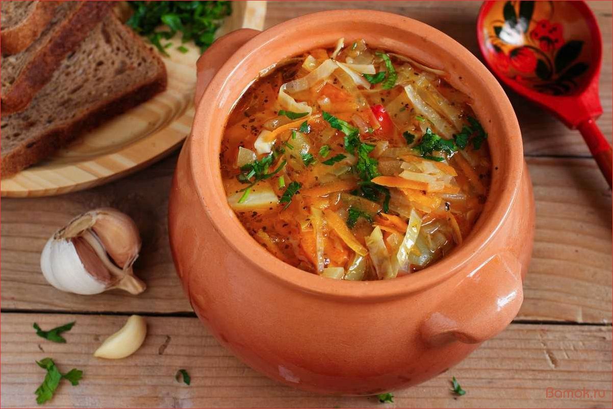 Рецепт приготовления ароматных и сытных щей с кислой капустой и сочным мясом — наслаждайтесь вкусом и пользой!